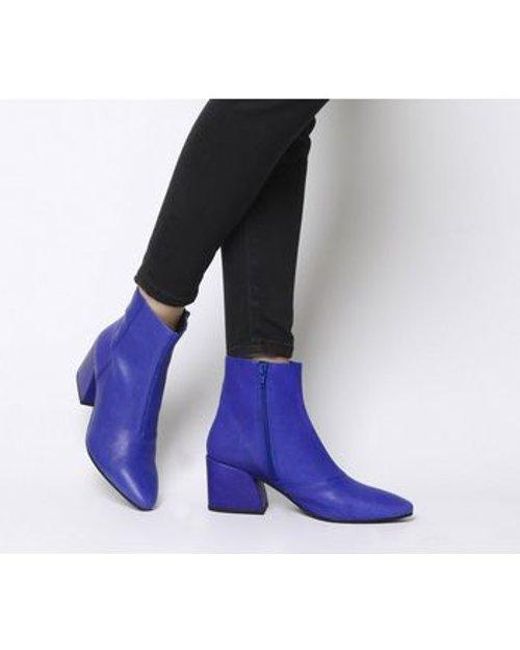 Women S Blue Olivia Block Heel Boot