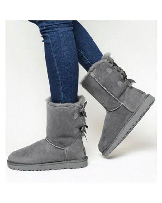 bailey bow uggs gray