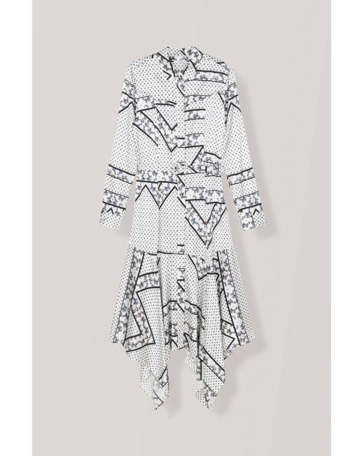 ganni lurex silk
