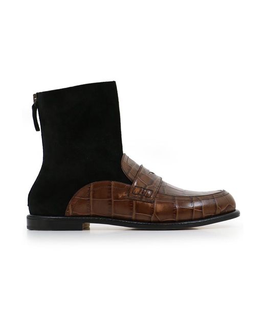 Loewe Sock Boot Loafer Brown/black in Brown Lyst