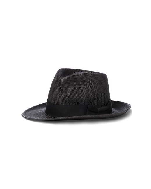 Polo ralph lauren Straw Fedora in Black for Men Lyst