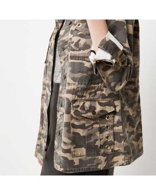 ... island Khaki Camouflage Army Jacket in Multicolour (khaki) | Lyst