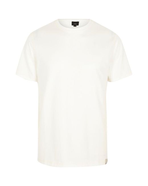 High Neck Contrast Stitching T-Shirts