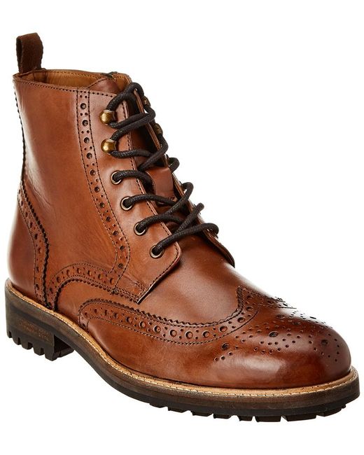 Kenneth Cole New York Maraq Lug Leather Boot in Brown for Men - Lyst