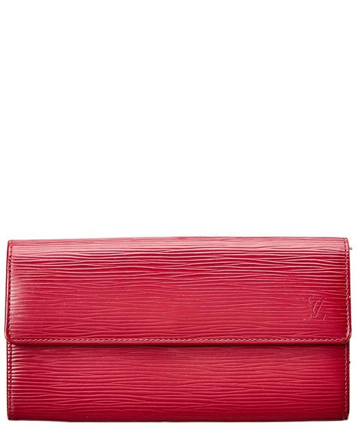 Louis Vuitton Pink Epi Leather Sarah Wallet in Pink - Lyst
