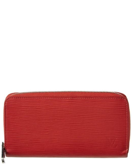 Louis Vuitton Red Epi Leather Zippy Wallet in Red - Lyst