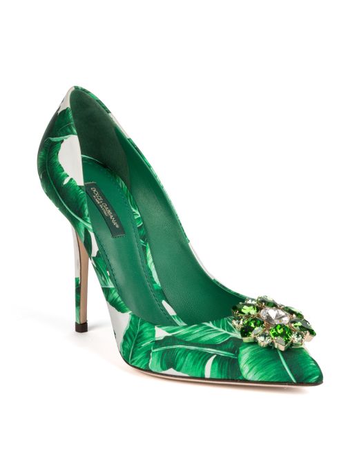 green dolce and gabbana heels