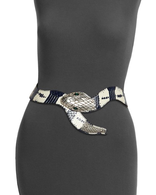 gucci snake skin belt