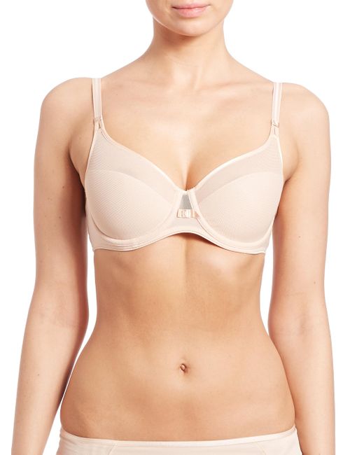 Lyst Chantelle Aeria Spacer Mesh T shirt Bra In Natural