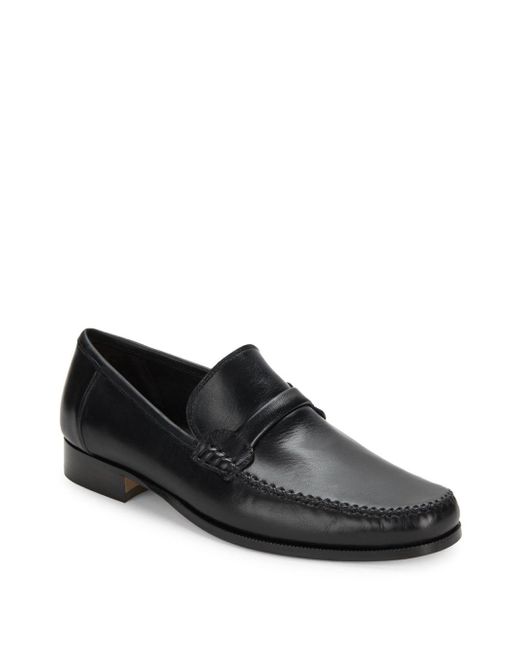 bruno magli jaguar leather bit loafer