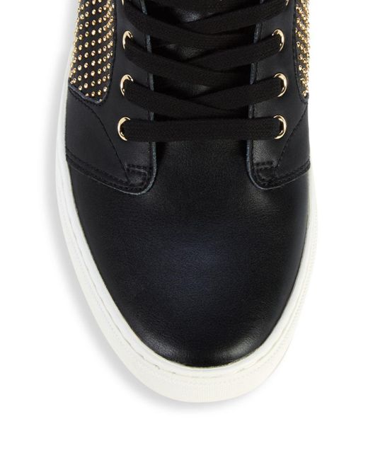 steve madden leather high tops