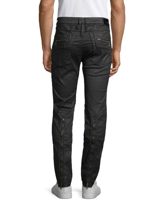 Robin's Jean Racer Quilted Moto Jeans in Black for Men - Lyst