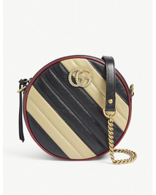 Gucci GG Marmont Mini Round Shoulder Bag - Lyst