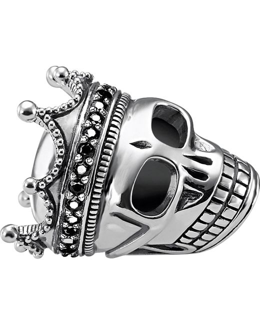 Thomas sabo Skull King Sterling Silver Karma Bead in Metallic | Lyst