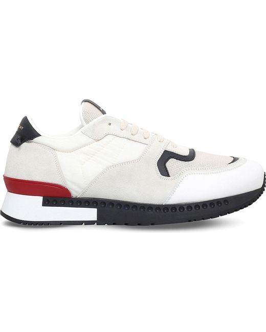 Givenchy Active Leather & Mesh Trainers in White for Men ...