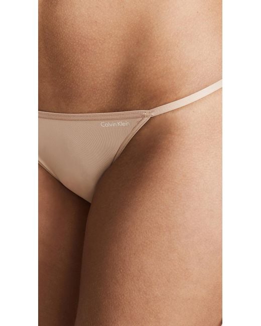 Lyst Calvin Klein Sleek String Bikini Panties