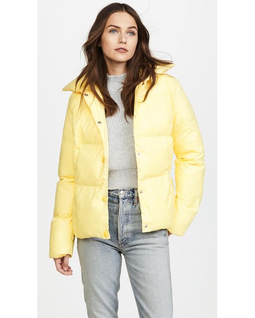 Lioness Backstreet Puffer Bomber Jacket in Yellow - Save 31% | Lyst