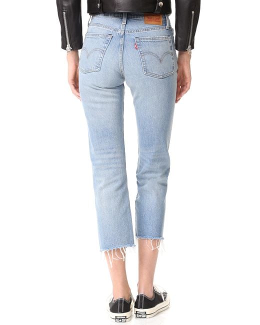 Levi's Wedgie Straight Jeans in Blue | Lyst