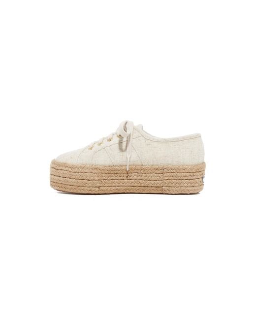 superga platform espadrille sneakers