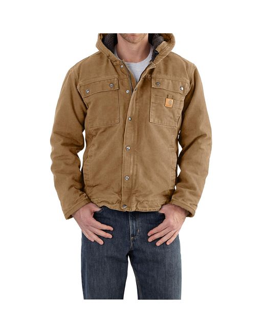 Lyst - Carhartt Bartlett Sherpa-lined Jacket in Brown for Men