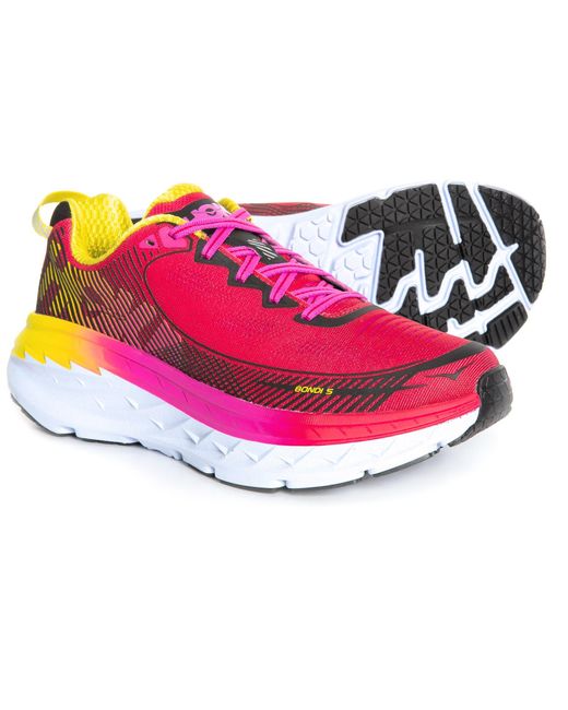 Lyst - Hoka One One Bondi 5 Running Shoes (for Women) in Pink - Save 53 ...