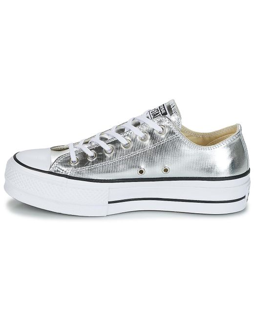 converse ctas lift ox silber converse ctas lift ox silber