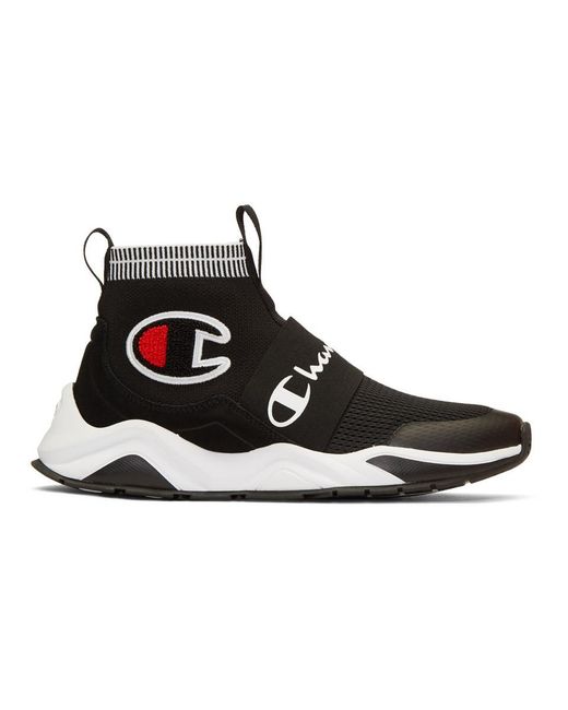 Champion Black Rally Pro Sock Sneakers in Black for Men Lyst Champion Black Rally Pro Sock Sneakers in Black for Men Lyst