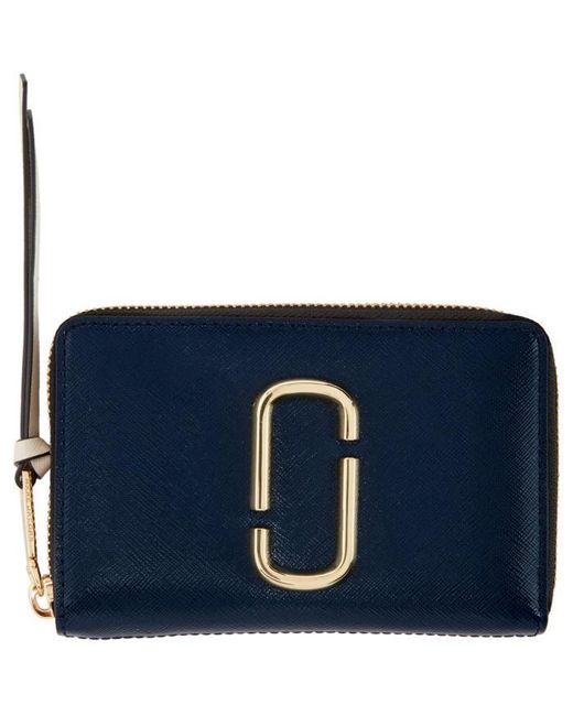 Lyst - Marc jacobs Navy Small Snapshot Wallet in Blue