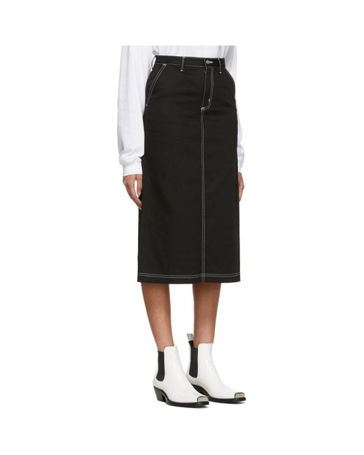 Carhartt WIP Black Pierce Skirt in Black - Lyst