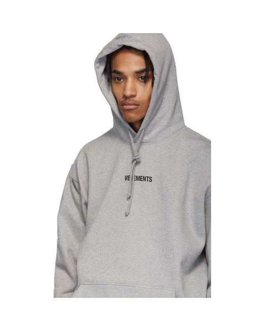 vetements logo hoodie