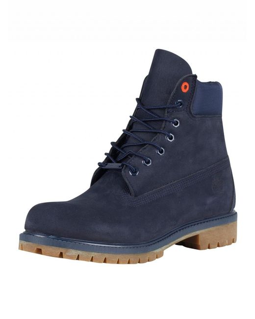 timberland navy nubuck boots