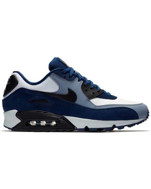 Nike Leather Air Max 90 Gymnastics Shoes in Blue for Men - Lyst