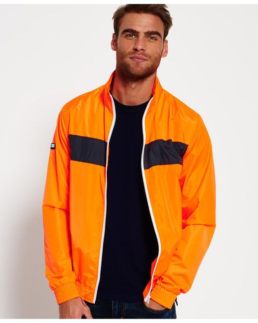 Superdry Academy Club House Jacket in Orange for Men | Lyst