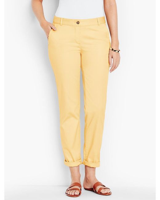 Lyst - Talbots The Weekend Chino in Yellow - Save 75%