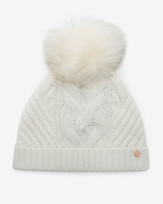 cream trim pom pom (Cream) Bobble  baker in Pom Multicolour  Hat Lyst pom Ted