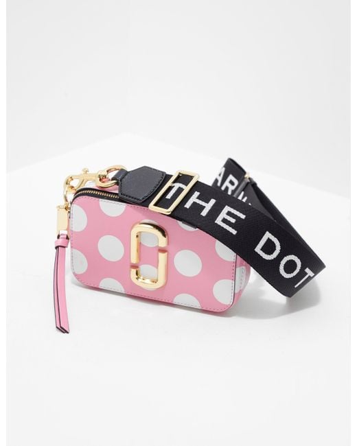 Lyst - Marc Jacobs Snapshot Polka Dot Shoulder Bag Pink in Pink