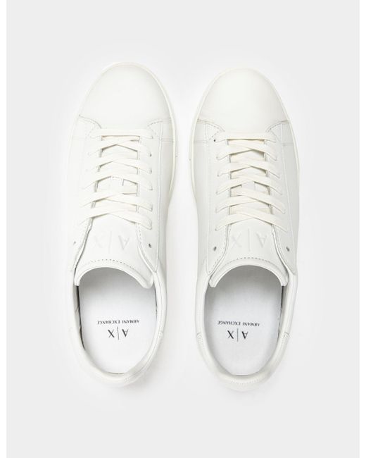 Armani Exchange Tennis Shoes White in White for Men Save 1 Lyst