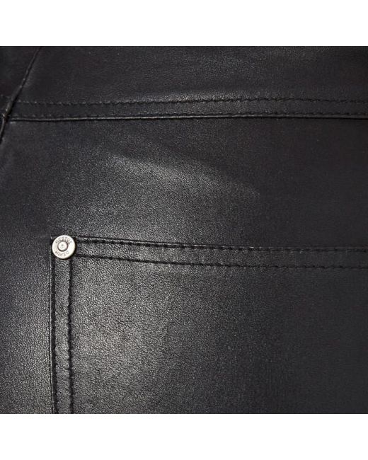 Gestuz Women's Alou Leather Pants in Black | Lyst