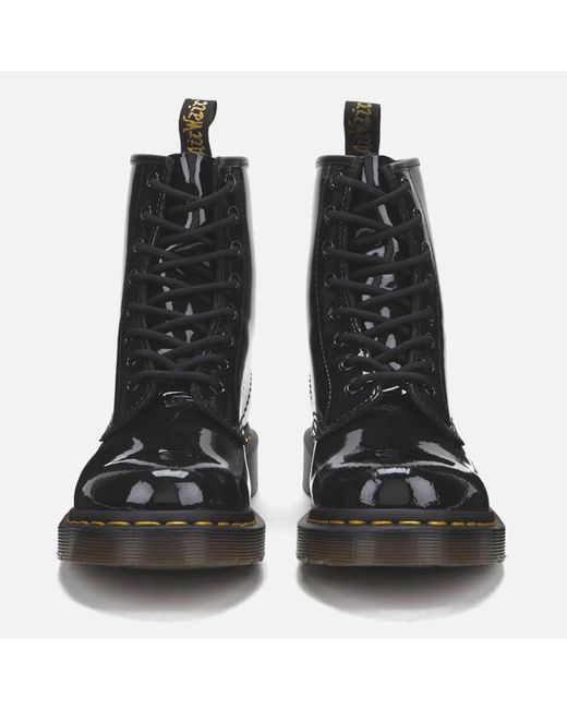 dr martens 1460 womens black patent lamper