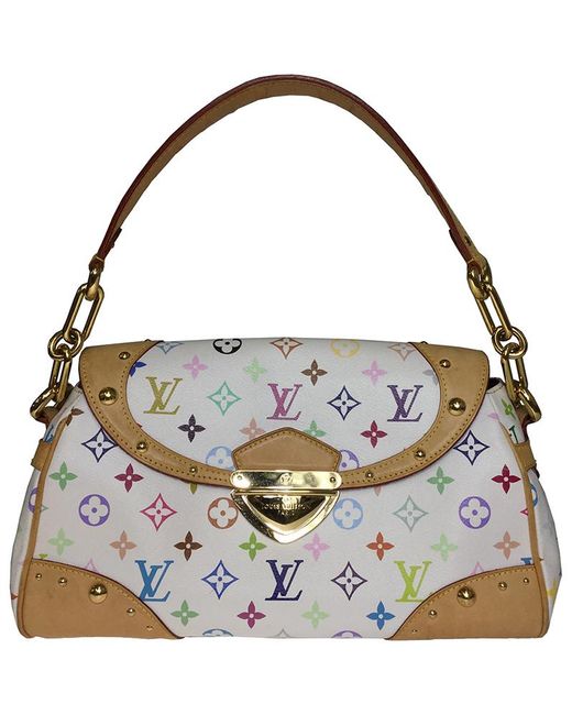 Louis Vuitton White Monogram Multicolore Beverly Mm Bag in White - Lyst
