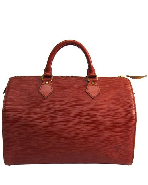 Lyst - Louis Vuitton Kenyan Fawn Epi Leather Speedy 30 Bag in Brown