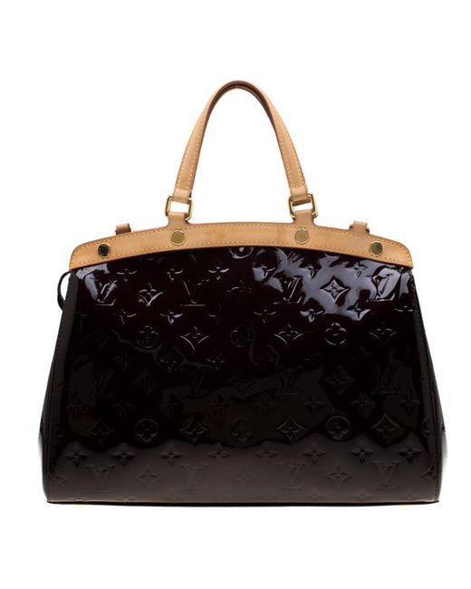 Louis Vuitton Amarante Monogram Vernis Brea Mm Bag in Black - Lyst