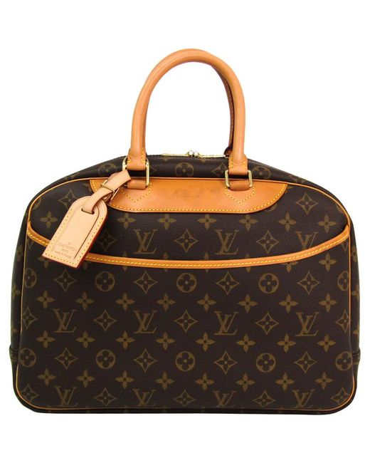 Lyst - Louis Vuitton Monogram Canvas Deauville Bag in Brown - Save 12%