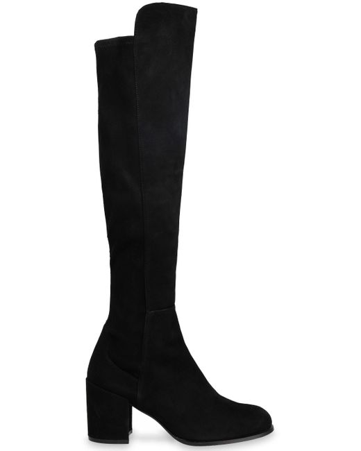 Stuart Weitzman Suede Knee Boots Black - Save 10% - Lyst