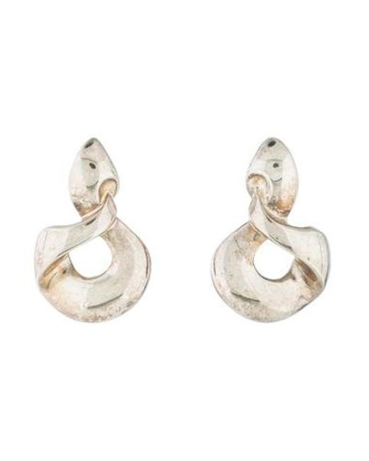 Lyst Givenchy Clip On Earrings Silver In Metallic Givenchy Metallic Clip On Earrings Silver Lyst