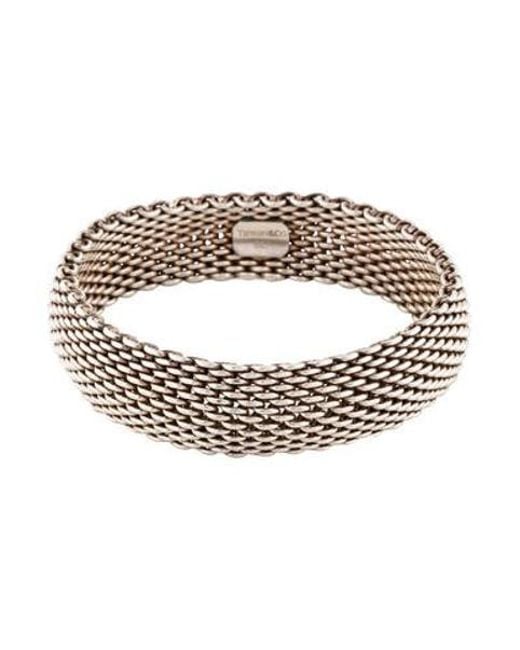Lyst Tiffany Co Somerset Bracelet Silver In Metallic Tiffany Co Metallic Somerset Bracelet Silver