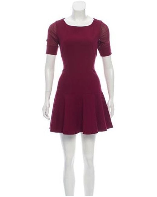 Lyst Elizabeth And James Drop Waist Mini Dress Burgundy In Red Elizabeth And James Red Drop Waist Mini Dress Burgundy Lyst