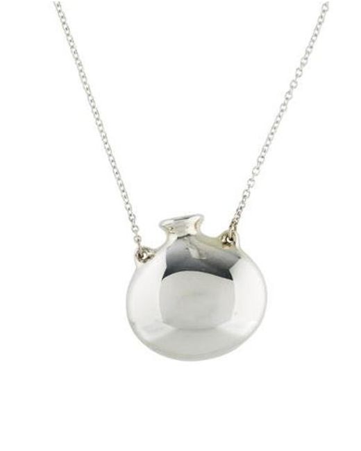 Lyst Tiffany Co Mini Bottle Pendant Necklace Silver In Metallic Tiffany Co Metallic Mini Bottle Pendant Necklace Silver