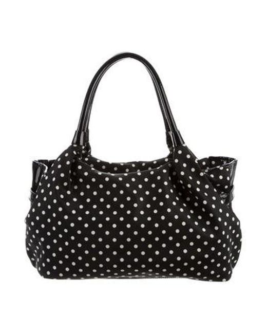 Lyst Kate Spade Stevie Polka Dot Nylon Bag Black In Metallic Kate Spade Metallic Stevie Polka Dot Nylon Bag Black Lyst