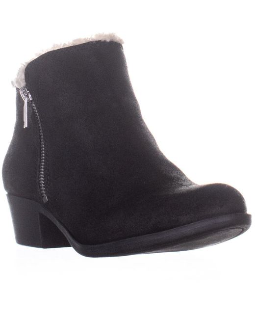 Lucky Brand Leather Baselsher Ankle Boots In Black Lyst
